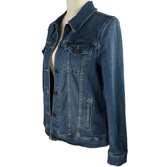LEVI'S Jean Original Denim Trucker Jacket Size Small - Picture 3 of 13